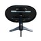 International Concepts Round 36 in Rd Top Pedestal Table, 12 in Leaf, 28.9 inH, Dining Height, Black, 36 in W, 48 in L K46-36RXT-27B - alternate 7